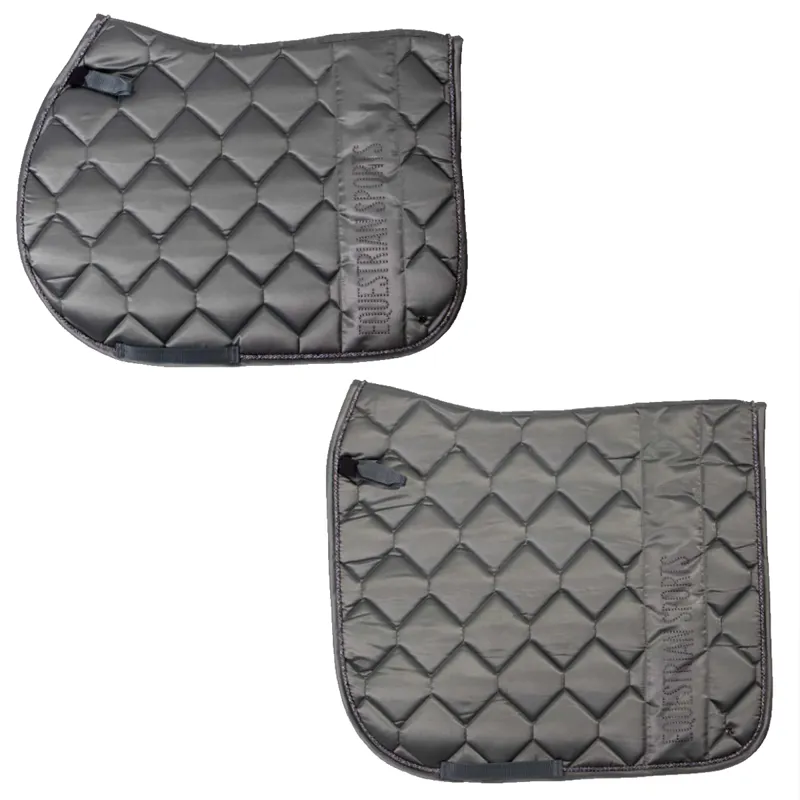 QHP Gloss Saddle Pad - Olive
